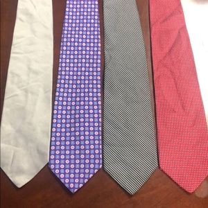 Brooks Brothers set of 4 men’s Ties 100% silk